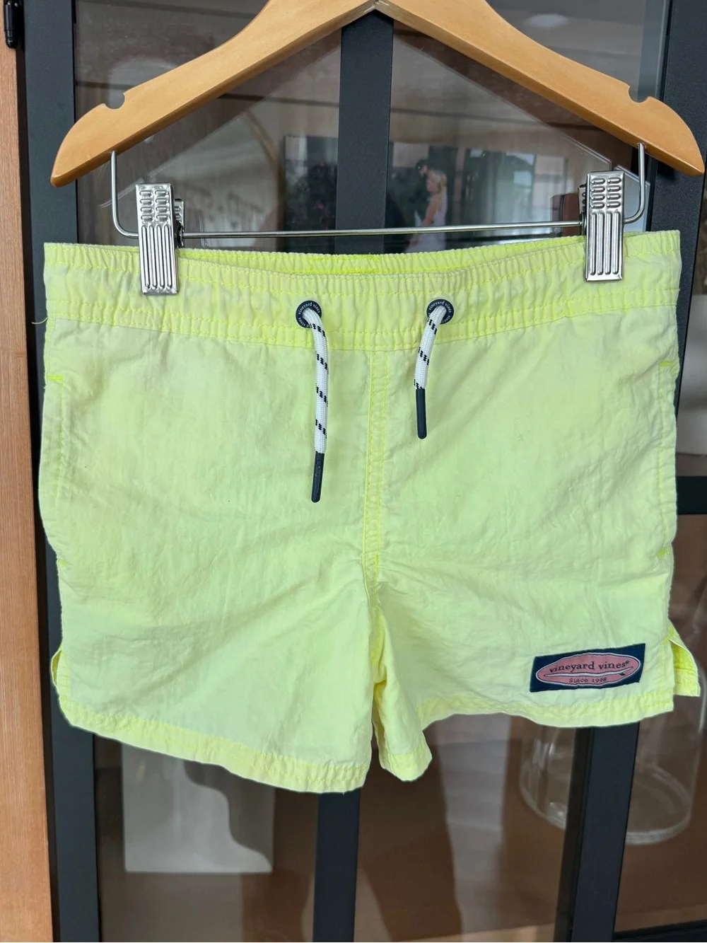 Vineyard Vines toddler boys island swim trunks key lime neon bright shorts